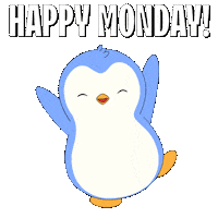 Happy Monday Morning Sticker by Pudgy Penguins