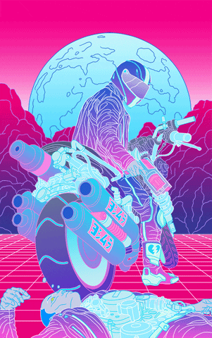 artist neon GIF