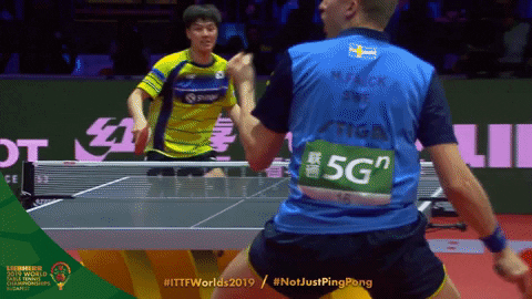 ping pong celebration GIF by ITTFWorld