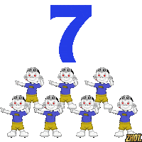 Lucky Seven Jackpot Sticker by Zhot