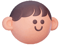 Happy 3D Sticker by 여기어때