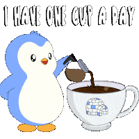 This Is Great Good Morning Sticker by Pudgy Penguins