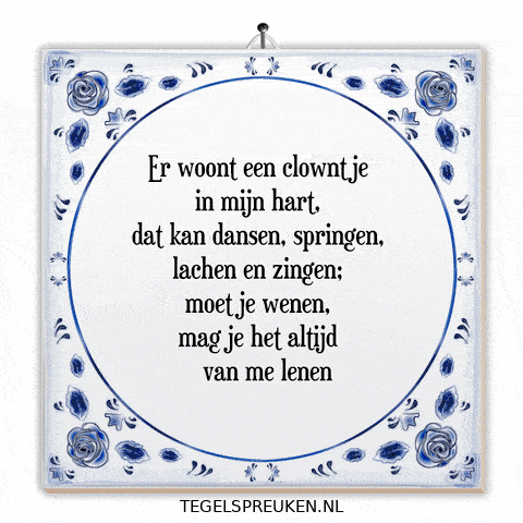 Humor Clown GIF by Tegelspreuken.nl