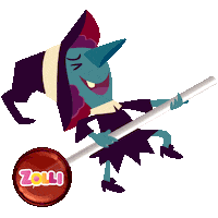 ZolliCandy halloween candy witch lollipop Sticker