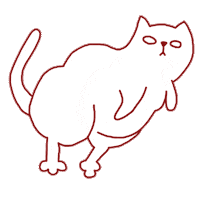 radratat cat cats kitty kitten Sticker