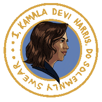 Kamala Harris Inauguration Sticker by Creative Courage