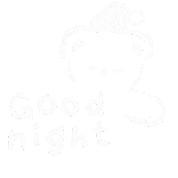 Bear 寝る Sticker