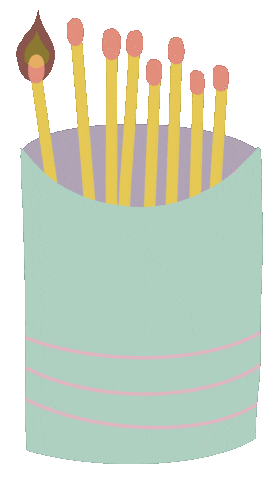 Happy On Fire Sticker