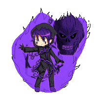 Lunime anime games life scary Sticker