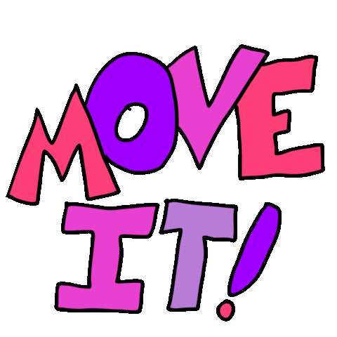 Move It Get Out Sticker by Jeremy Speed Schwartz