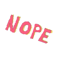 nope Sticker