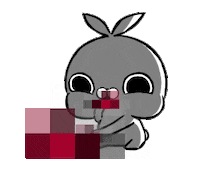 うさぎ ごはん Sticker by クレイジー闇うさぎ