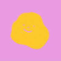mollychou happy excited smiley blob GIF