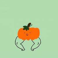 mollychou excited halloween pumpkin jackolantern GIF