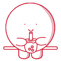 Happy Bubble Tea Sticker by Monocoque Design