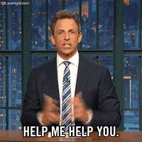 seth meyers help GIF by Late Night with Seth Meyers