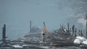 Mithrie soulslike indie game boss fight dark fantasy GIF
