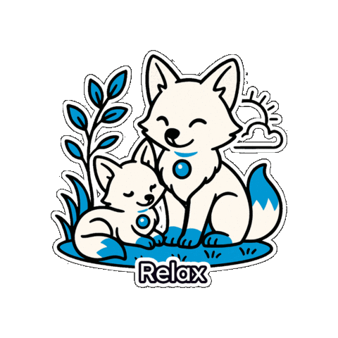 Relax Smiles Sticker