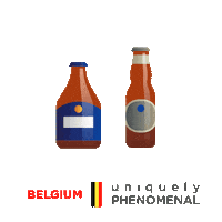 Beer Belgium Sticker by Belphenomenal