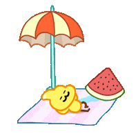 Summer Time Sticker by DINOSALLY
