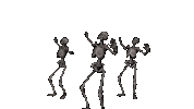 Skeleton Dance Skull Sticker by bazma