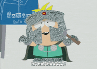 butters stotch laughing GIF by South Park 