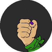 Verde Aborto Sticker by Rosarioplus