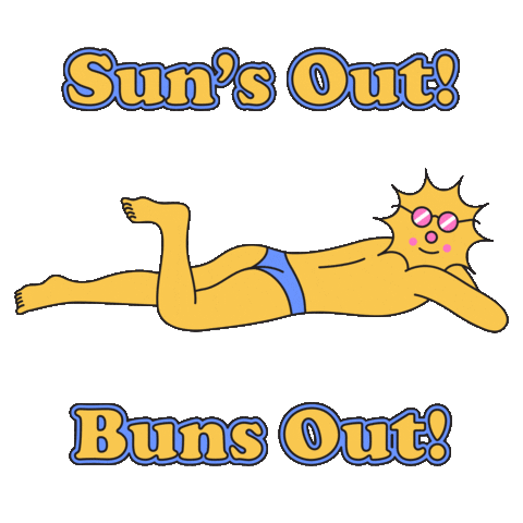 Suns Out Sticker