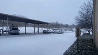 Snow Covers Kansas City Amid Winter Storm Warning