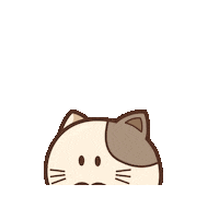 Cute Cat Sneak Peak Sticker