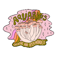 Zodiac Sign Rainbow Sticker by Doodle by Meg