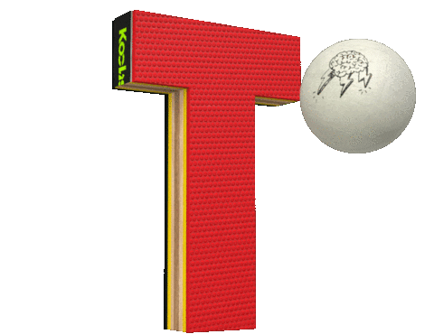 Ping Pong 3D Sticker by Kochstrasse™