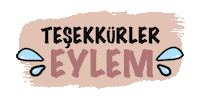 Tesekkur Sticker by Eylem Abaci