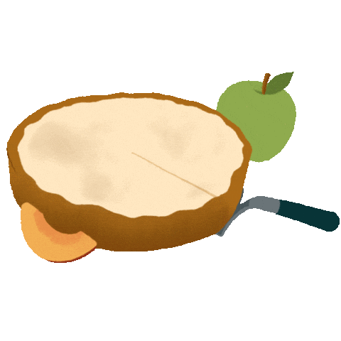 Apple Pie Eating Sticker by Travel South Dakota