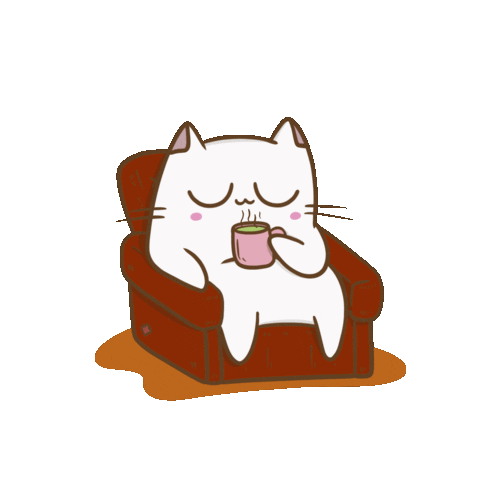 Cat Coffee Sticker