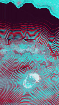 orlainberlin art loop red wave GIF
