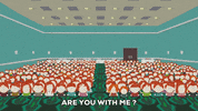 crowd students GIF by South Park 