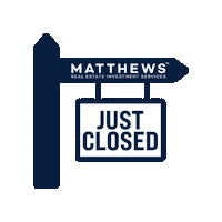 Closed Sticker by Matthews Real Estate Investment Services