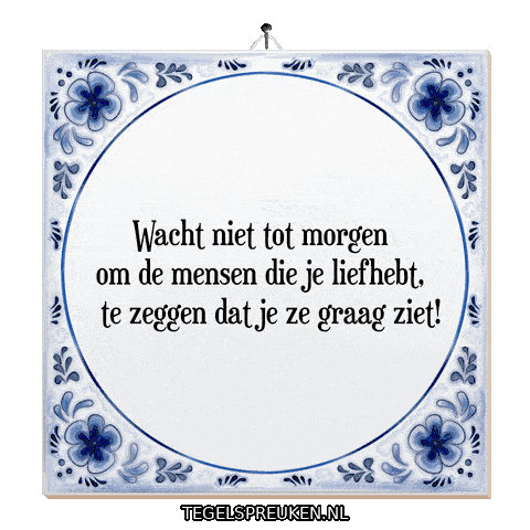 Moment Spreuk Sticker by Tegelspreuken.nl