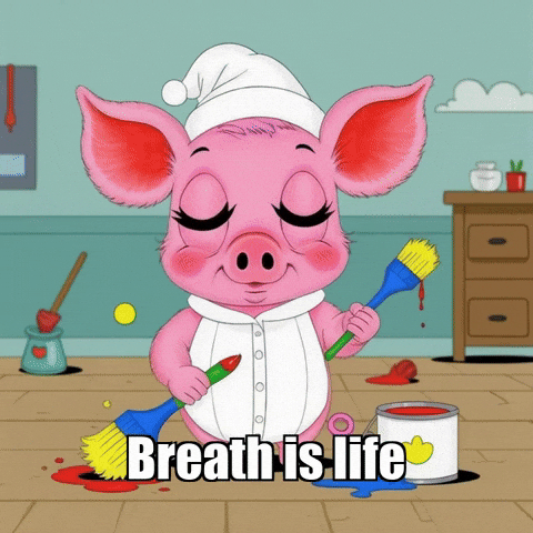 Mindfulness Breathwork GIF by The Pigasso
