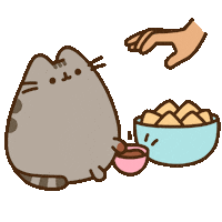 Happy Bean Dip Sticker by Pusheen