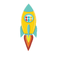 Blasting Off On My Way Sticker by Levine Children's