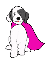 Sheepadoodled hero doggo doggy sheepadoodle Sticker