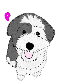 Sheepadoodled doggo doggy pup cutedog Sticker