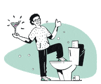 ColonBroom gut guthealth constipation bloating Sticker