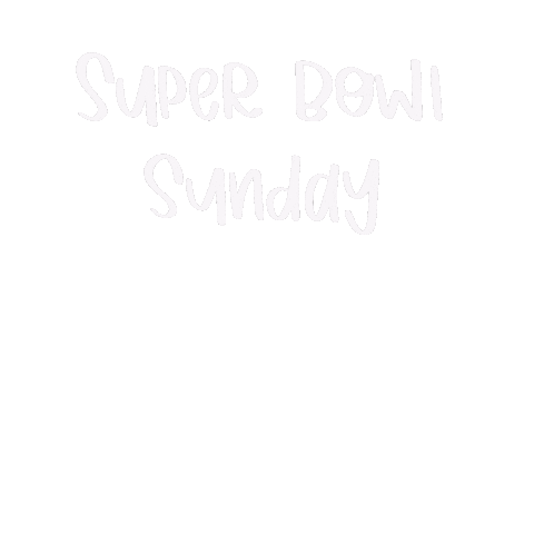 Superbowl Sunday Football Sticker