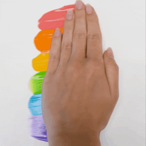 Rainbow Color Hair GIF by Celeb Luxury