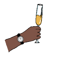 Happy New Year Cheers Sticker