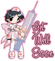 sick get well soon STICKER