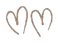 2 Hearts Heart Sticker